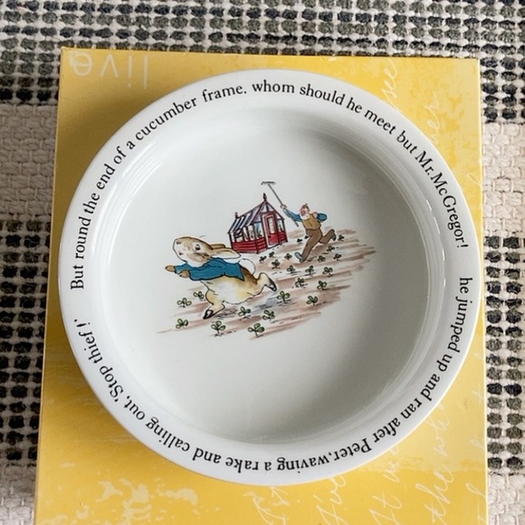 Peter Rabbit Beatrix Potter Storybook and Wedgwood Bowl - Picture 6 of 7